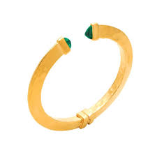 Giovanni Raspini Bangle Green Blade Piccolo 12303