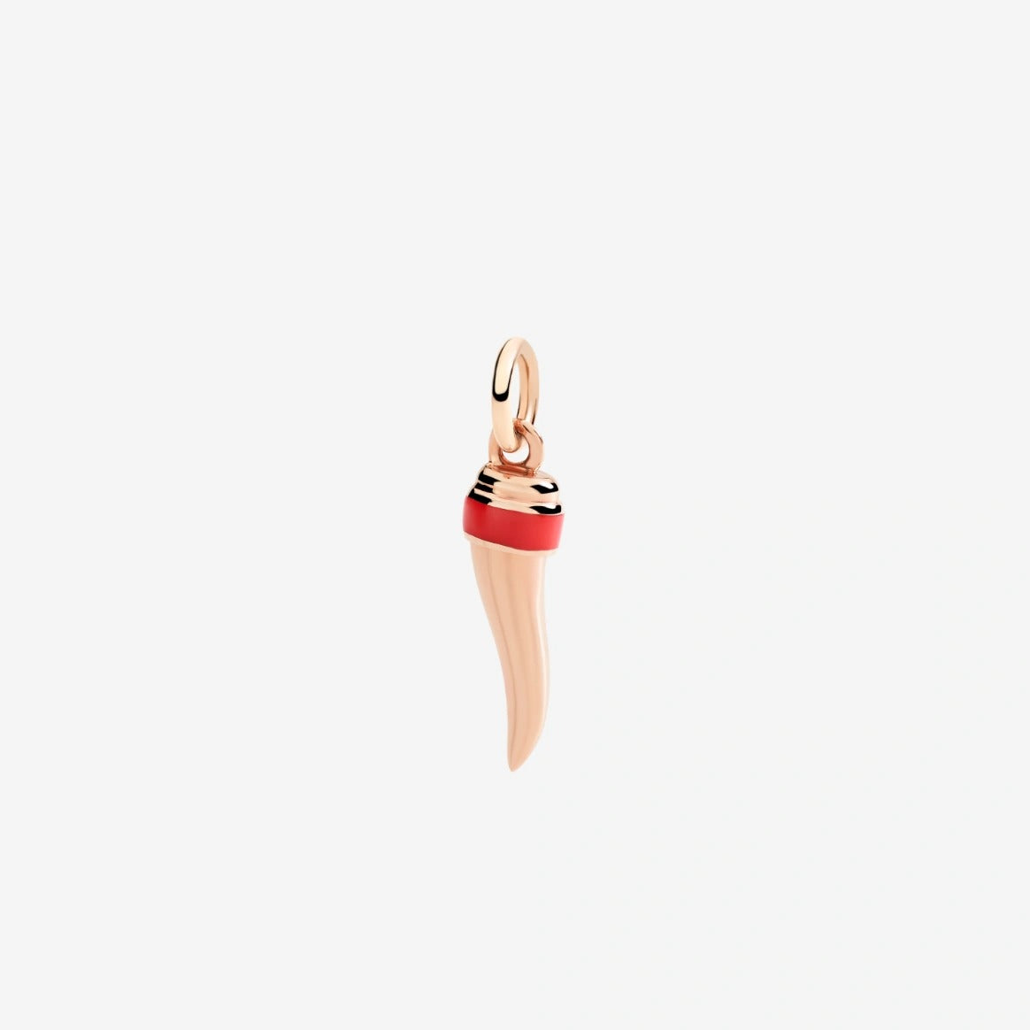 DODO Charm corno oro rosa & smalto