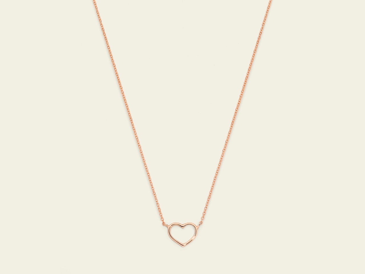 Marco Gerbella Collana con cuore piccolo a filo sottile