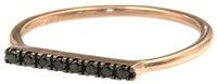 Marco Gerbella Anello a barretta con diamanti black