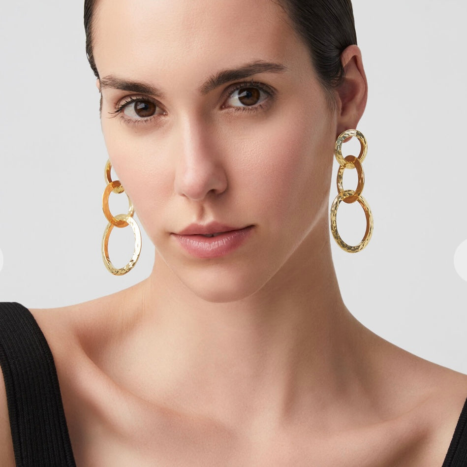 Giovanni Raspini Orecchini Cascata Blade Dorati 12104