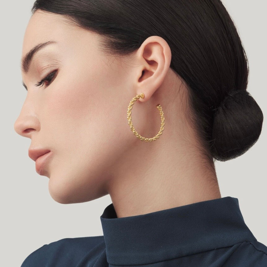 Giovanni Raspini Orecchini Cerchio Treccia Grande 12365