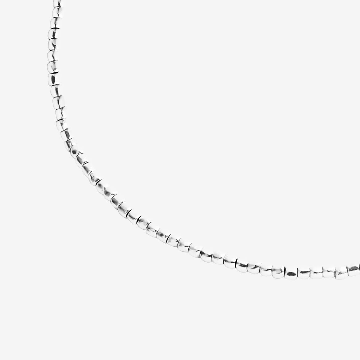 DODO Collana Mini Granelli Argento 46cm