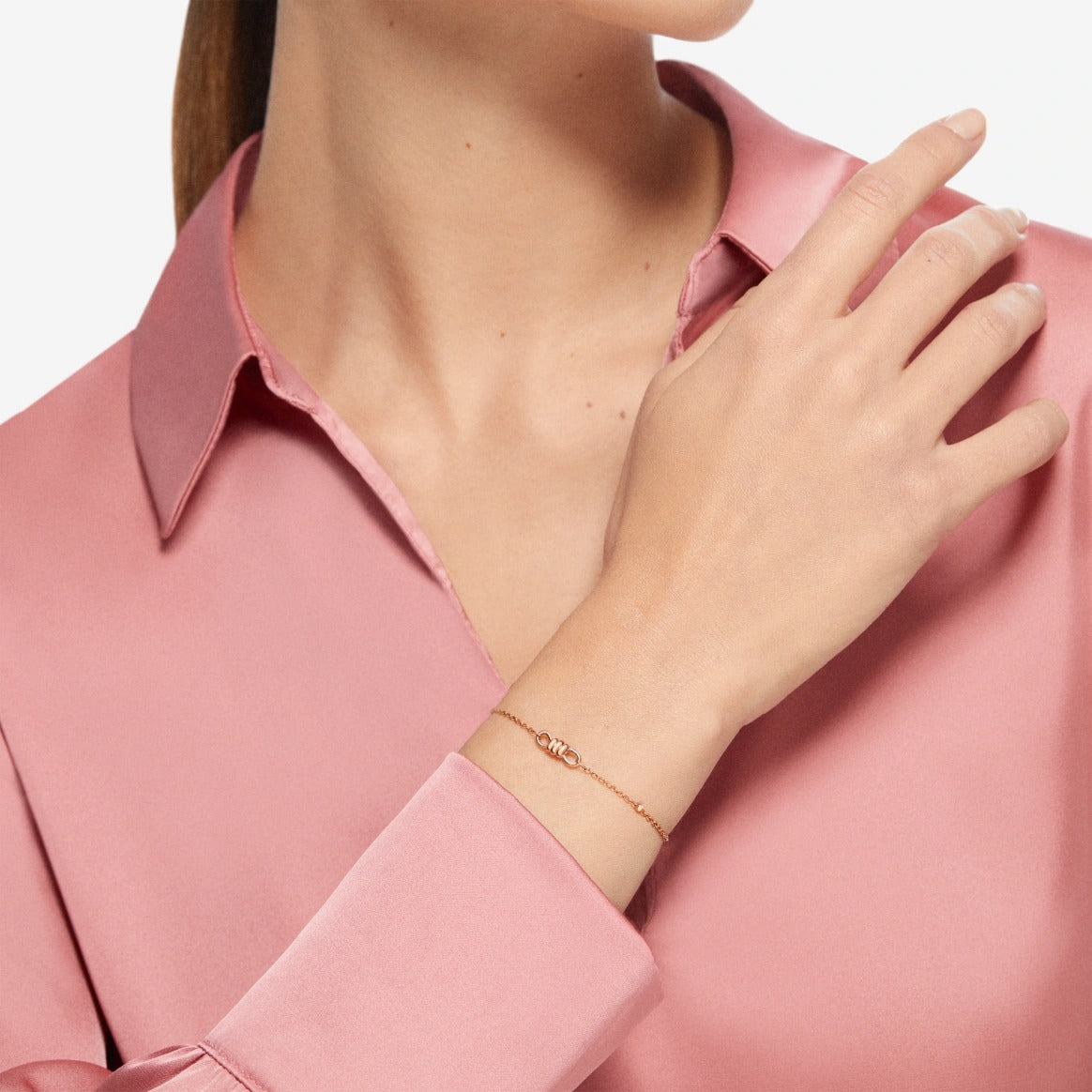 DODO Bracciale Nodo Oro Rosa