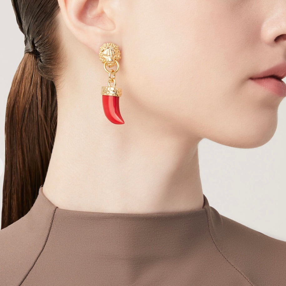 Giovanni Raspini Orecchini Leone e Zanna 12024