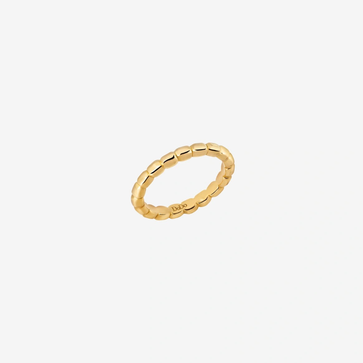 DODO anello granelli oro giallo 18Kt misura 13