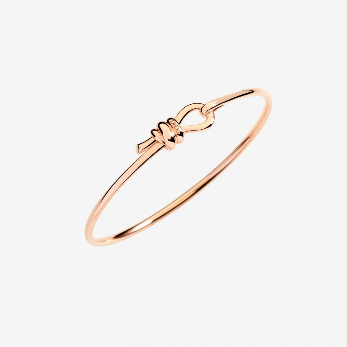 DODO bracciale bangle nodo oro rosa M