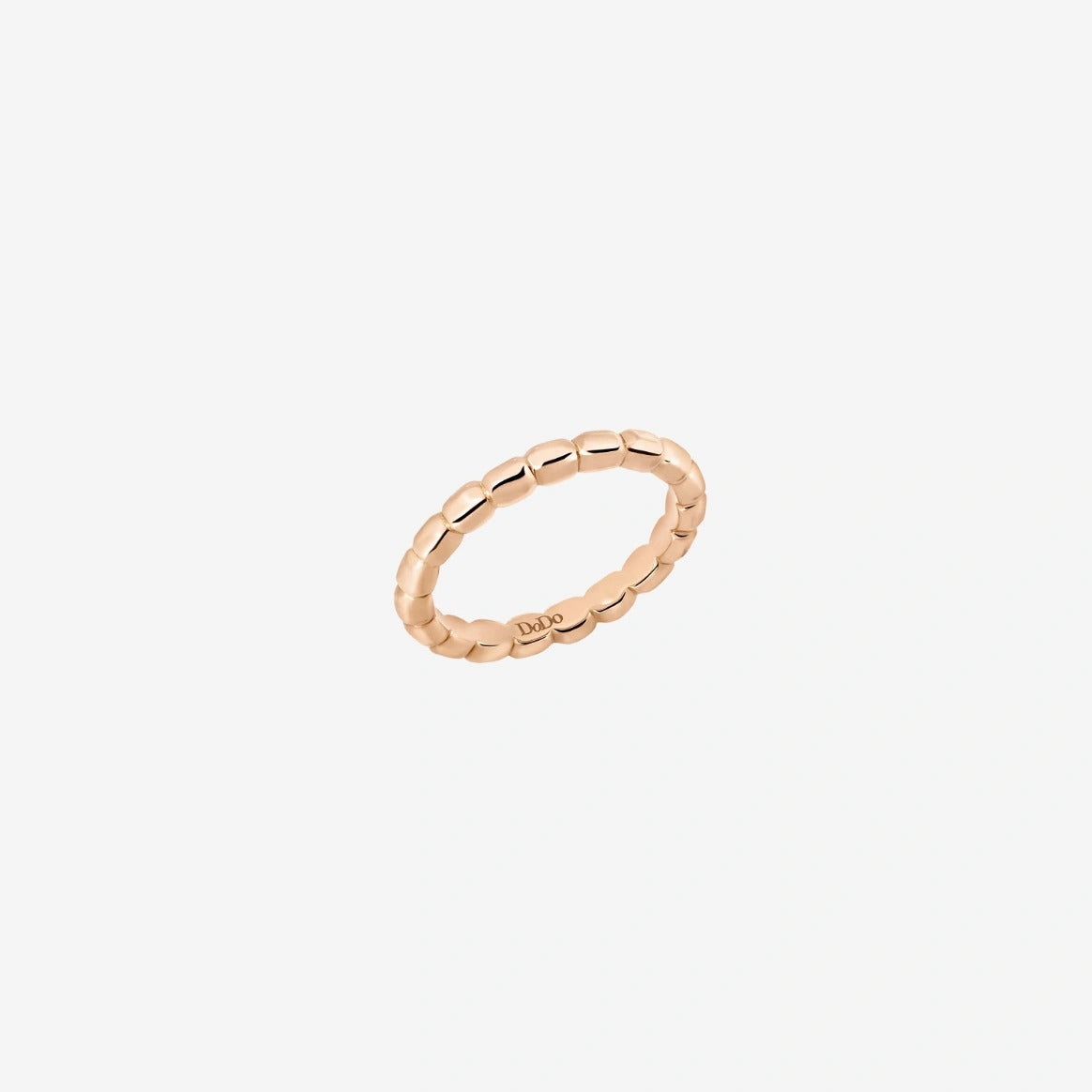DODO anello granelli oro rosa misura 11