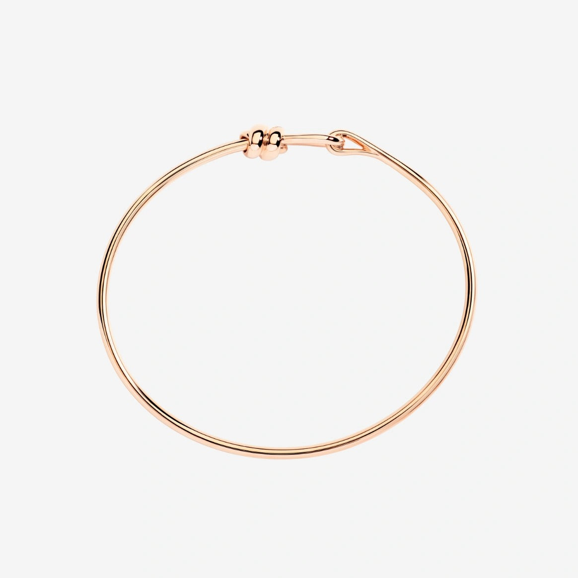 DODO bracciale bangle nodo oro rosa M