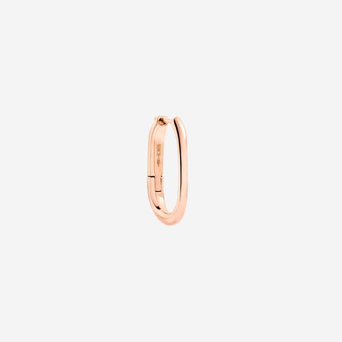 Dodo mono orecchino hoop essentials oro rosa