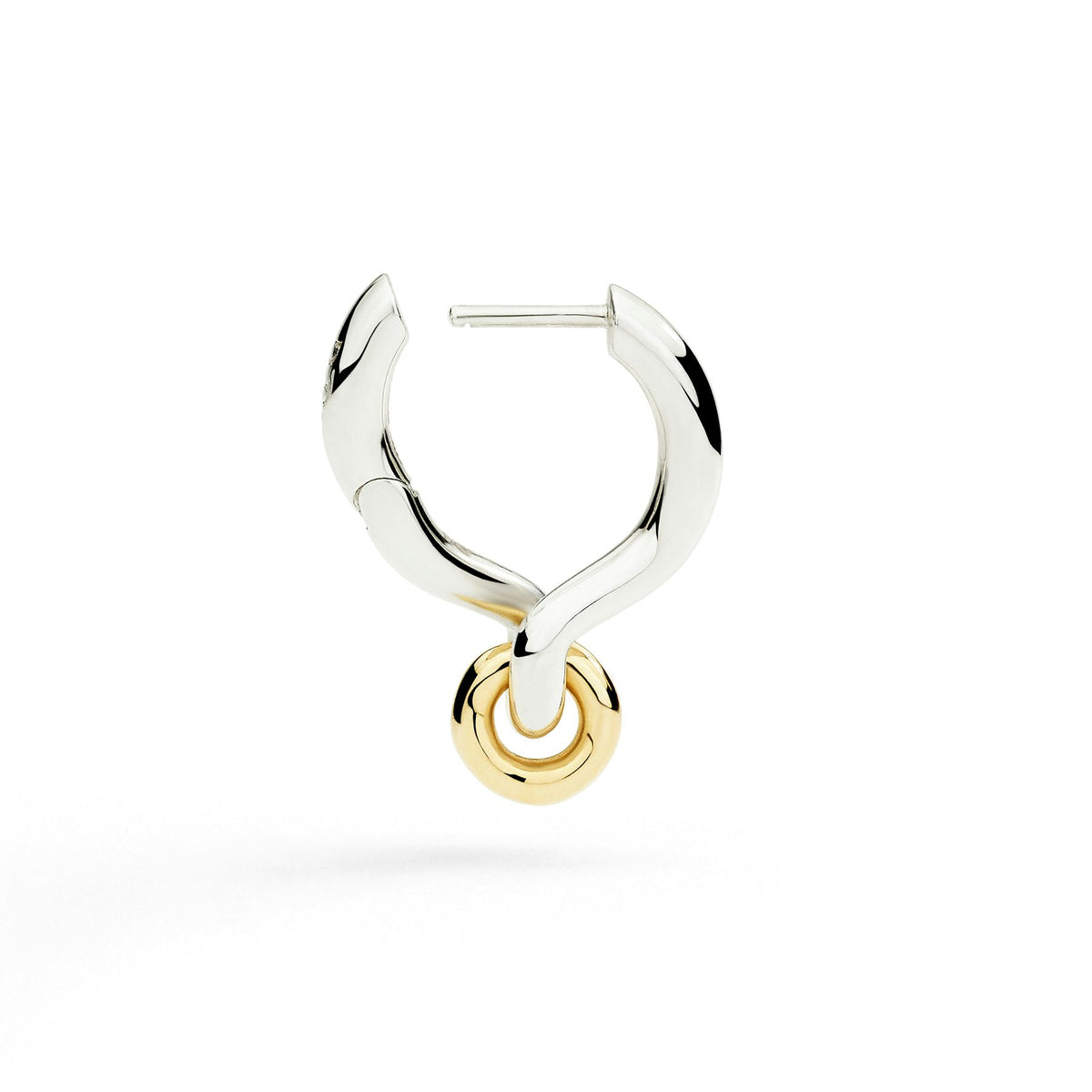 DoDo ORECCHINO Porta Ciondolo Argento & Oro Giallo