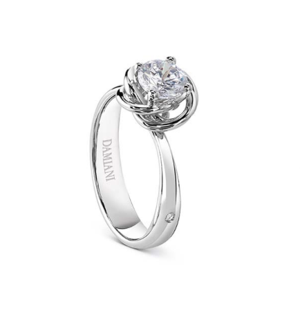Damiani Solitaire Bud Ring