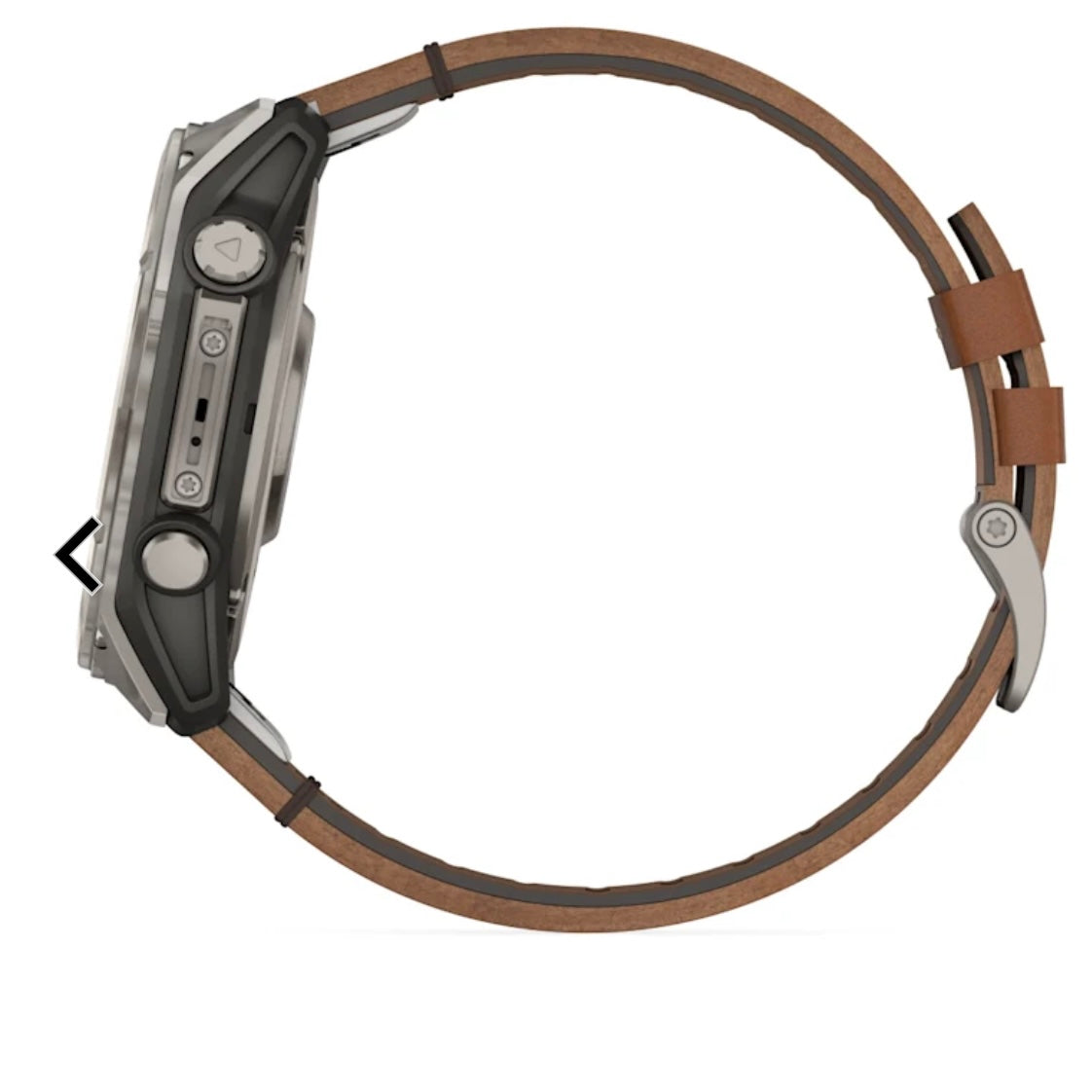 Garmin fenix 8 x- 51 mm, AMOLED Sapphire, Titanio, Carbon Gray DLC con cinturino in silicone e pelle marrone