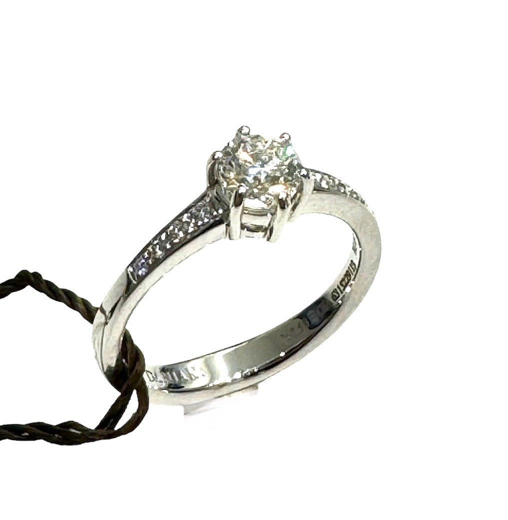 Damiani Full Pavè Venus Solitaire Ring