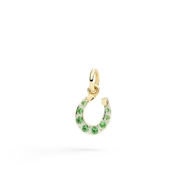 DODO Charm Ferro Di Cavallo Oro Giallo 9K & Tsavoriti