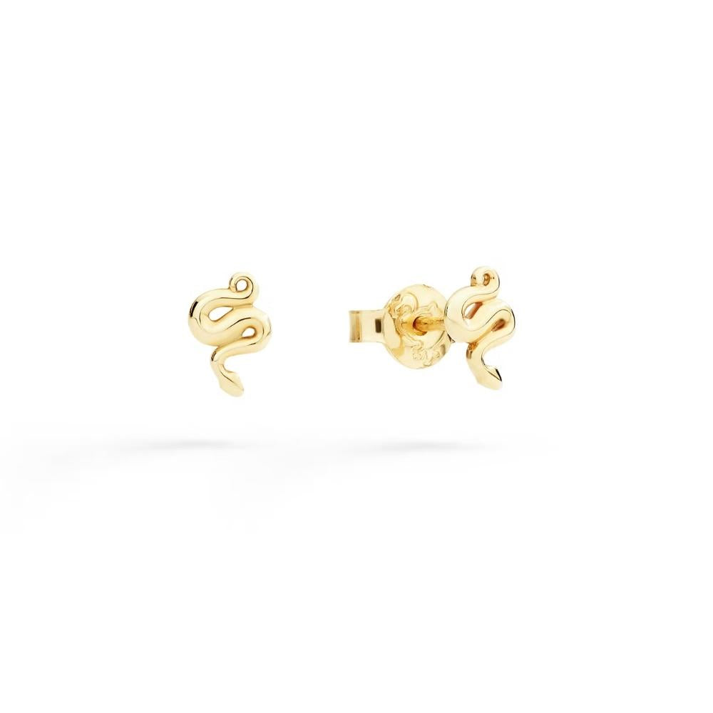 Dodo ORECCHINI Mini Stud serpente oro giallo 9kt