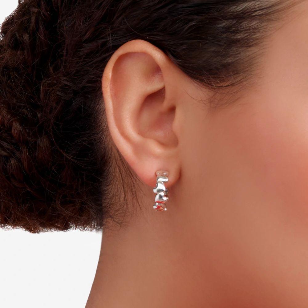 DoDo ORECCHINI Cuore Hoop Argento