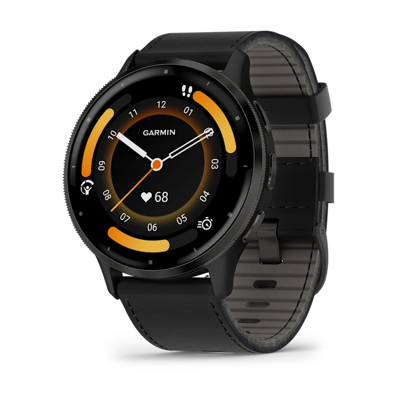 Garmin Venu® 3 Black & Slate con 2 cinturini in pelle e in silicone 010-02784-52