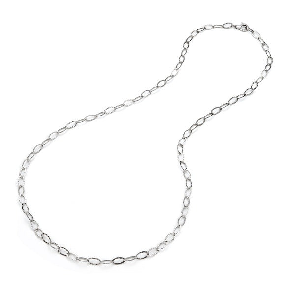 Giovanni Raspini collana maglia ovale martellata 6617