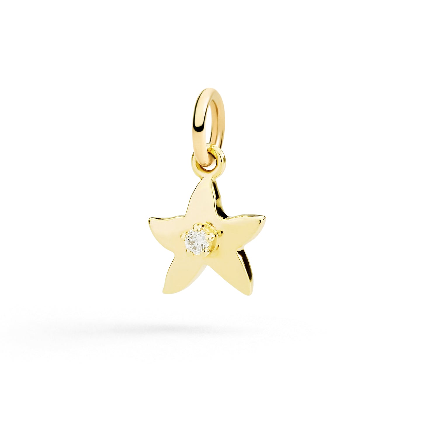 DODO Charm Stellina in oro giallo 9K e diamante bianco