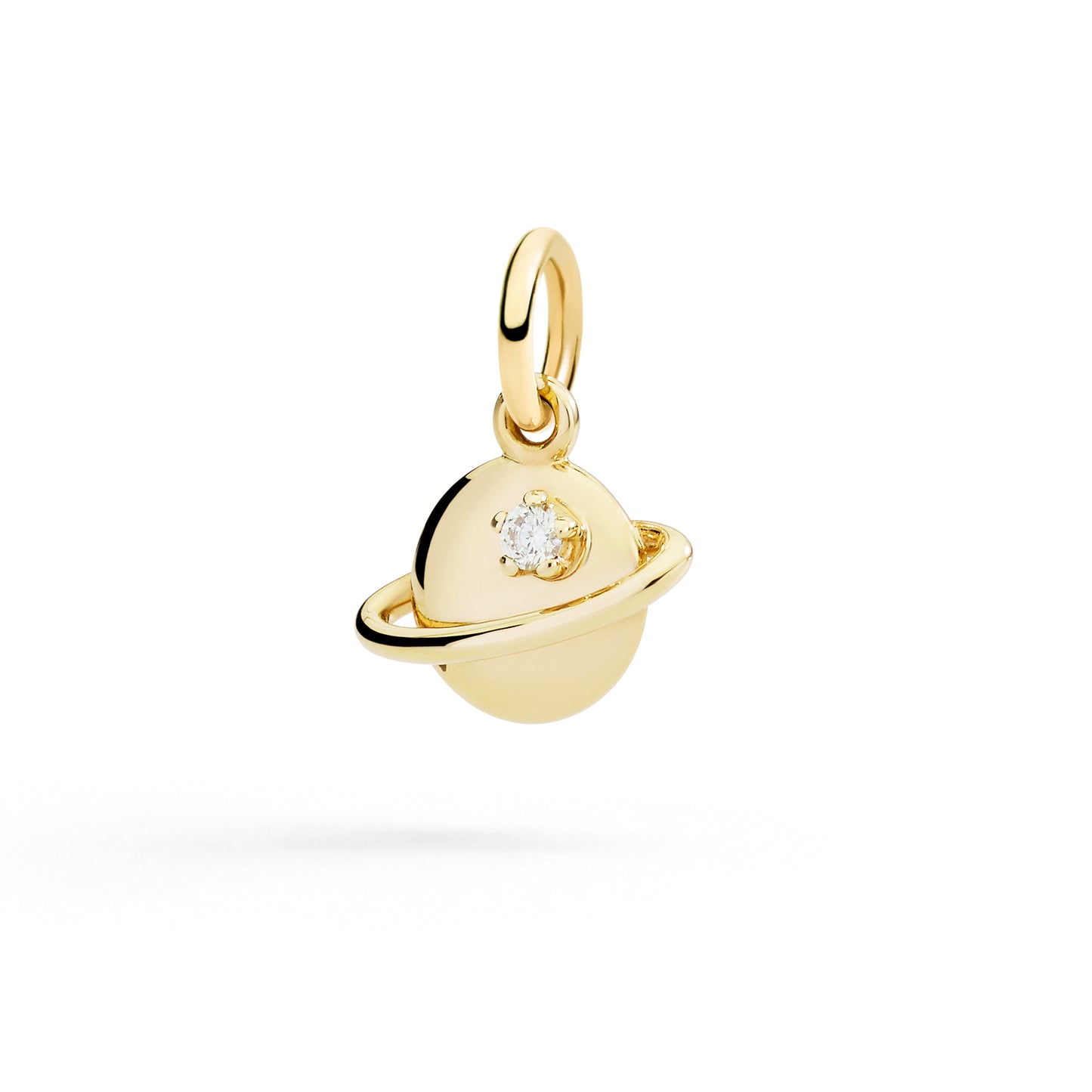 DODO Charm Pianeta in oro giallo 9K e diamante bianco