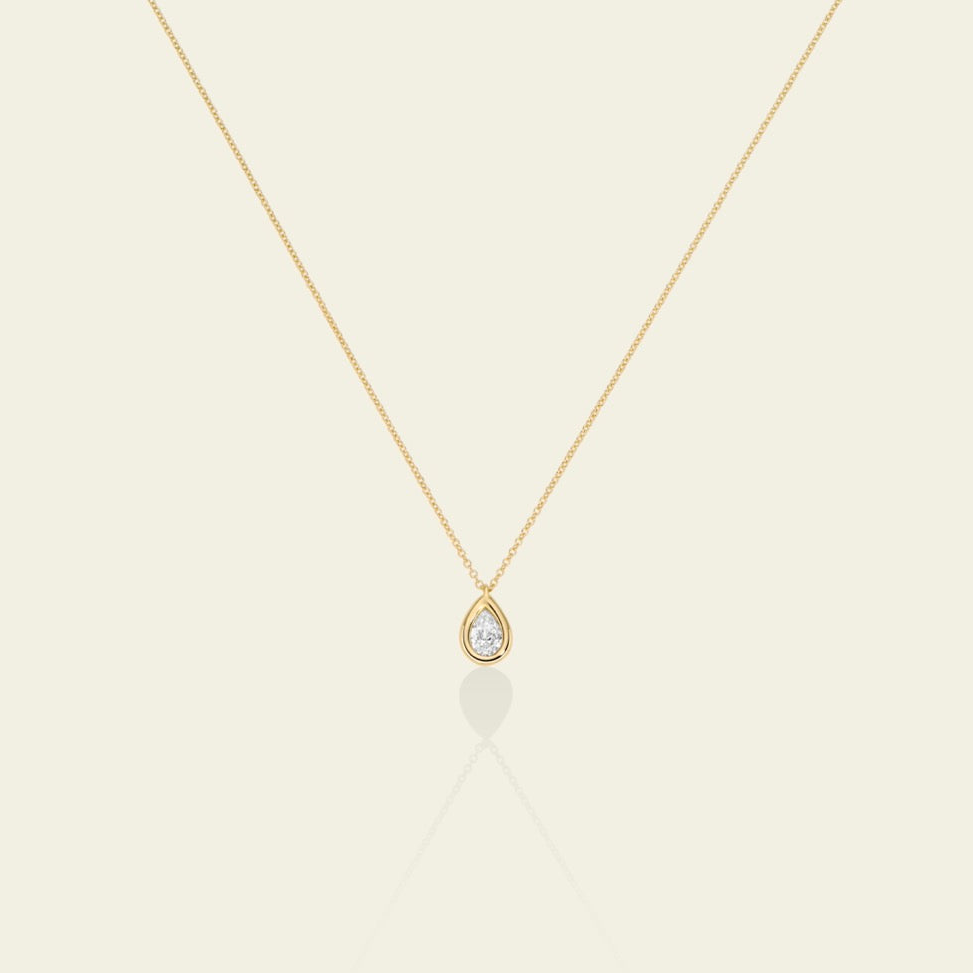 Marco Gerbella Collana con diamante a goccia