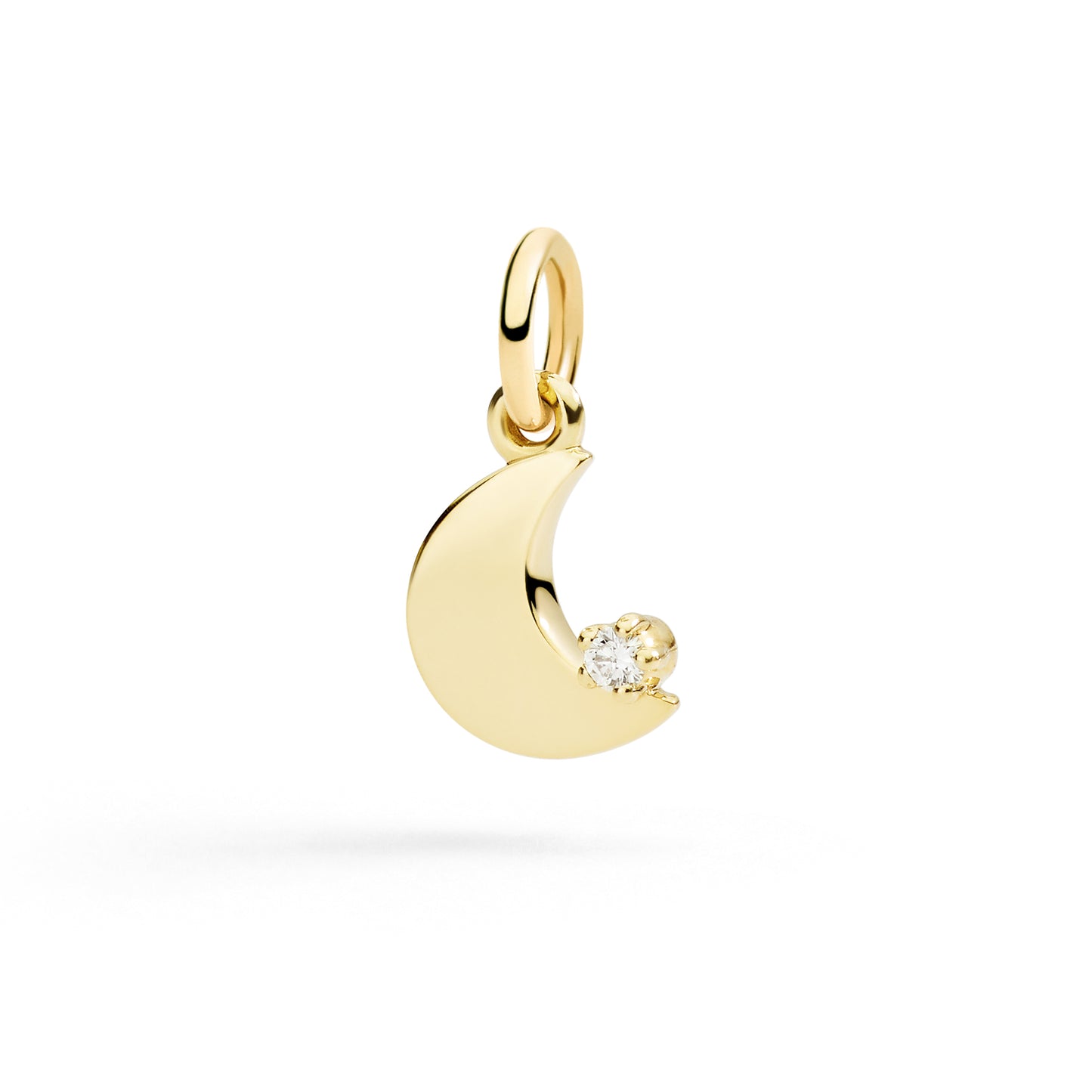 DODO Charm Luna in oro giallo 9K e diamante bianco