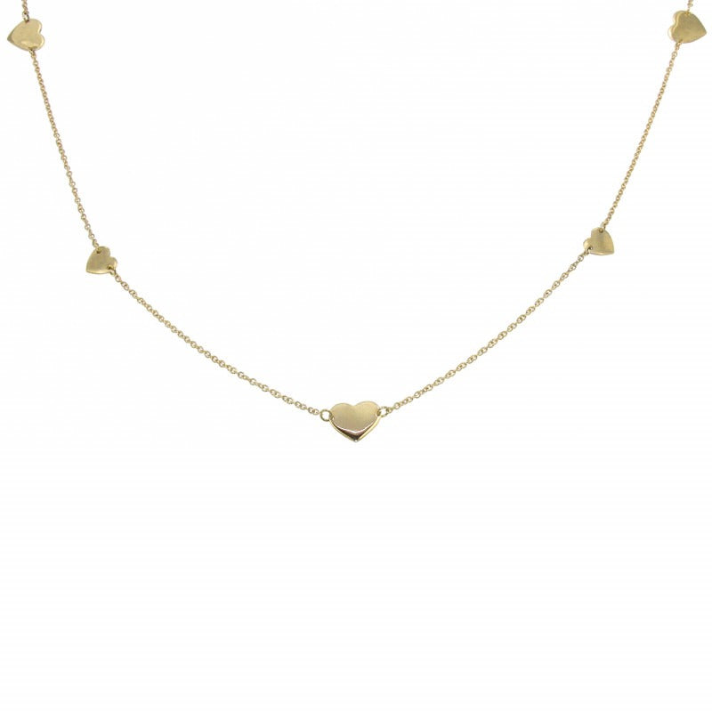 Marco Gerbella Collana cuori diversi a lastra