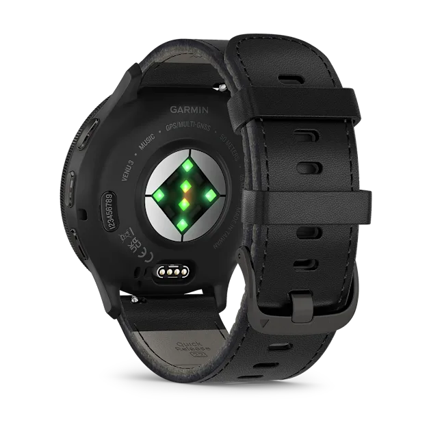 Garmin Venu® 3 Black & Slate con 2 cinturini in pelle e in silicone 010-02784-52