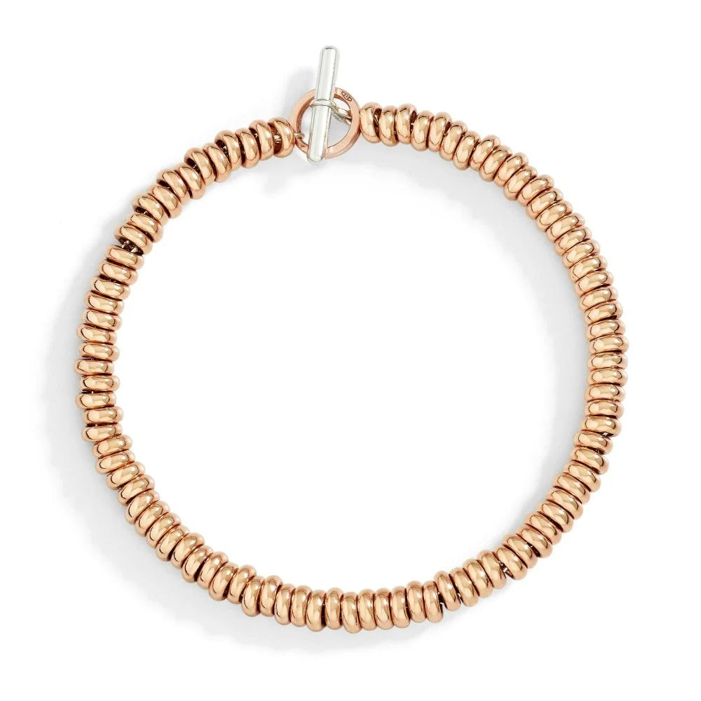 DODO Bracciale Rondelle oro rosa M