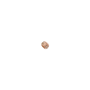 DODO Componente Rondella in Oro Rosa 9Kt e Diamanti Brown