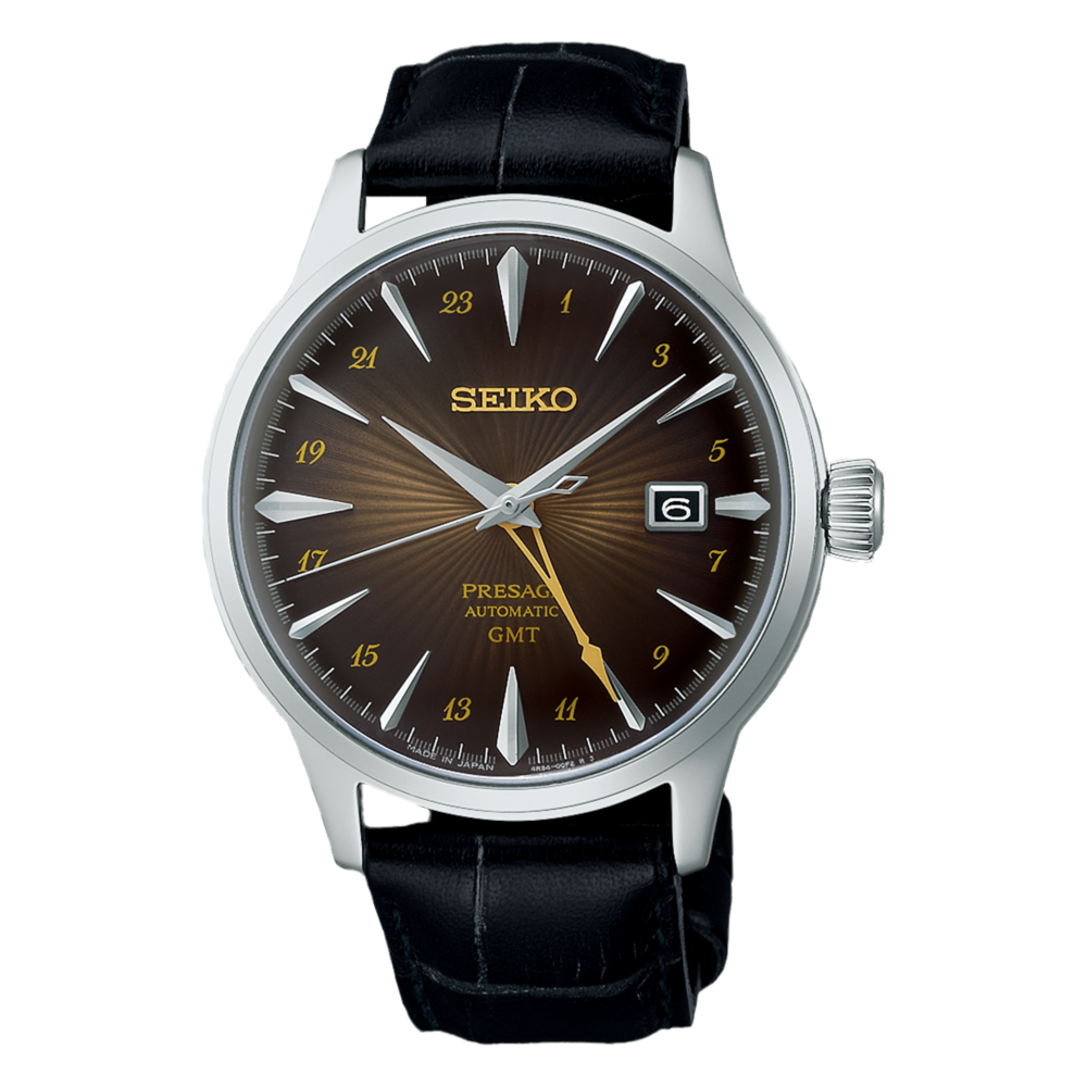 Seiko Presage Cocktail Time GMT Rusty Nail