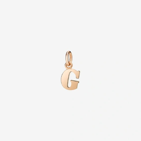 DODO Charm Lettera G Oro Rosa