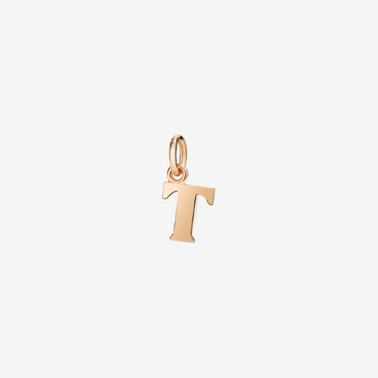 DODO Charm Lettera T Oro Rosa