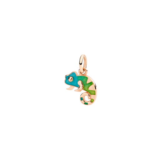 DODO Charm Camaleonte oro rosa & smalto