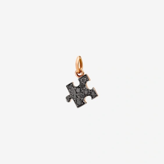 DODO Charm Puzzle Oro Rosa e Diamanti Black