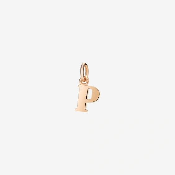 DODO Charm Lettera P Oro Rosa