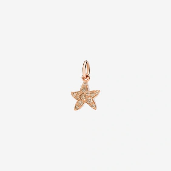 DODO Charm Stellina Oro Rosa e Diamanti Brown