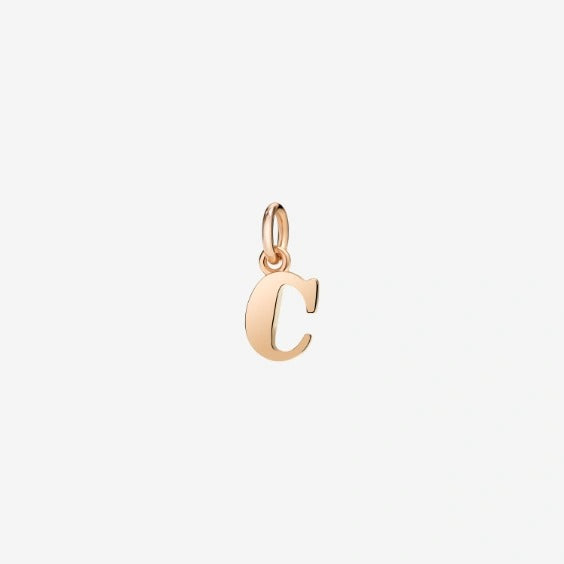 DODO Charm Lettera C Oro Rosa