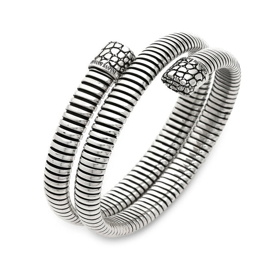 Giovanni Raspini Bracciale Tubo Gas Croco doppio 12327