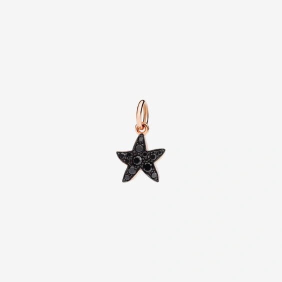 DODO Charm Stellina Oro Rosa e Diamanti Black