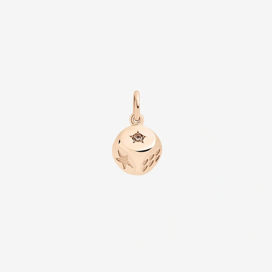 Dodo Charm Dado oro rosa & diamante brown Limited Edition