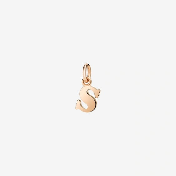 DODO Charm Lettera S Oro Rosa