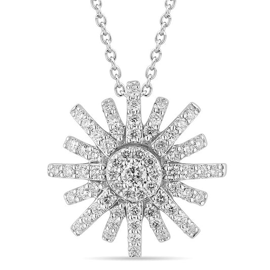 Salvini Collana Sole oro bianco small