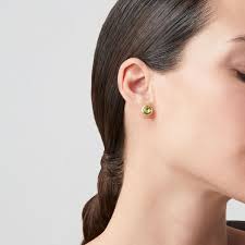 Giovanni Raspini orecchini loop verde lime 12132