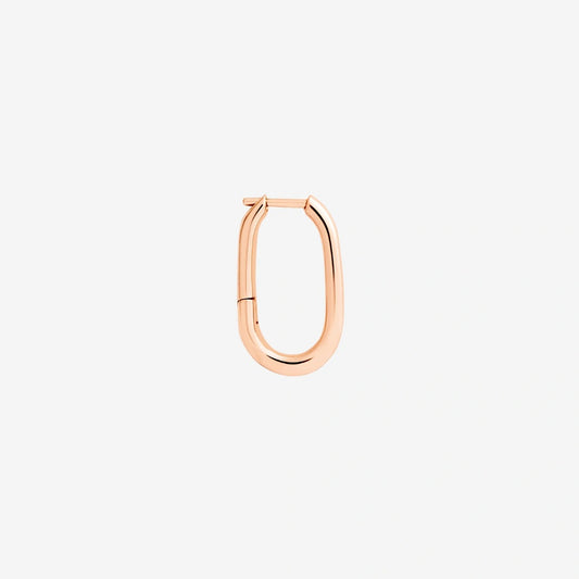 Dodo mono orecchino hoop essentials oro rosa