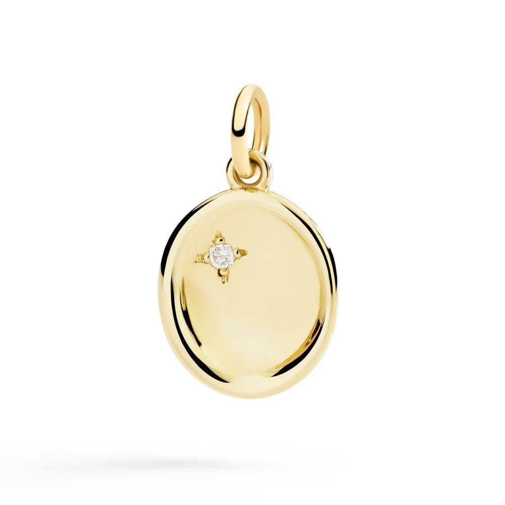 DODO Charm Sigillo Oro Giallo 9kt e Diamante Bianco