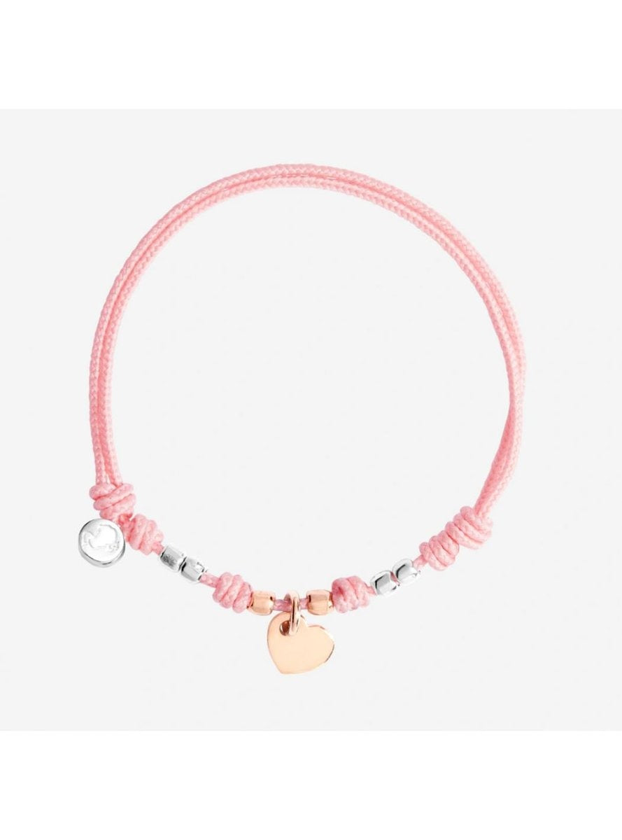 DODO Bracciale Pad Mini Cuore Oro Rosa 9kt
