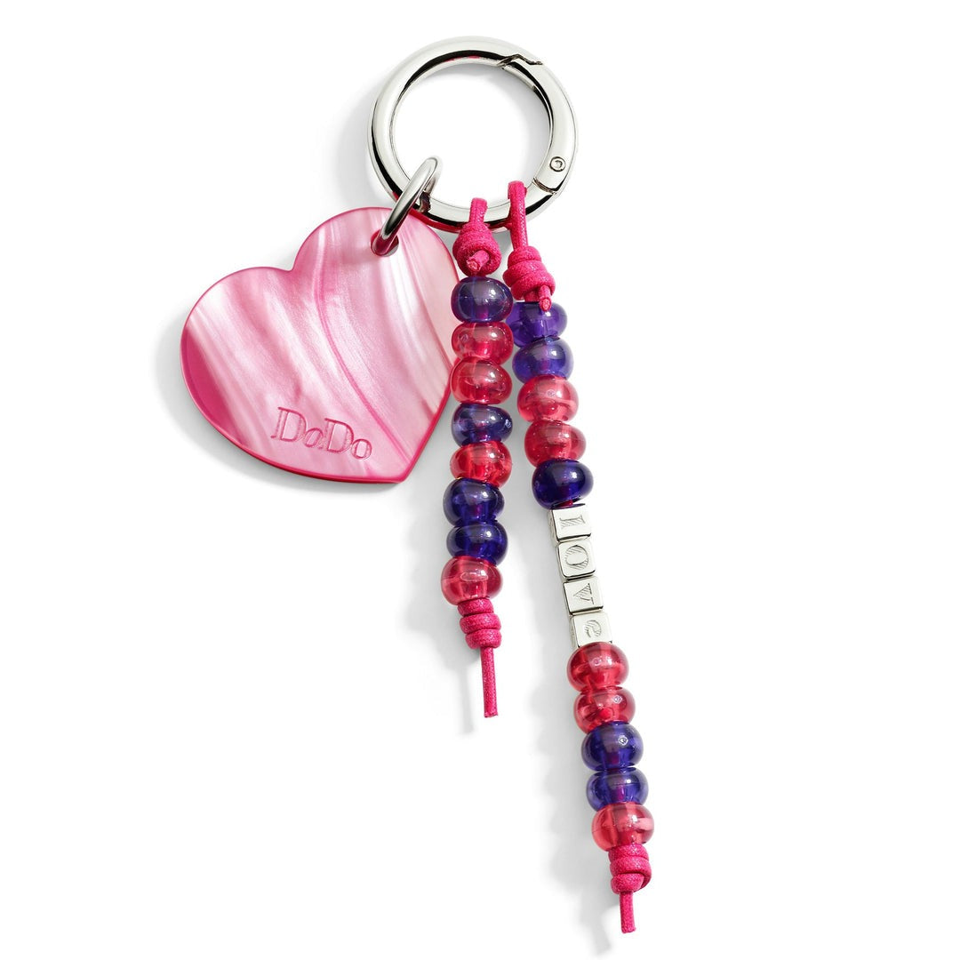 DoDo Bag Charms Cuore In Bioresina & Plastica Riciclata