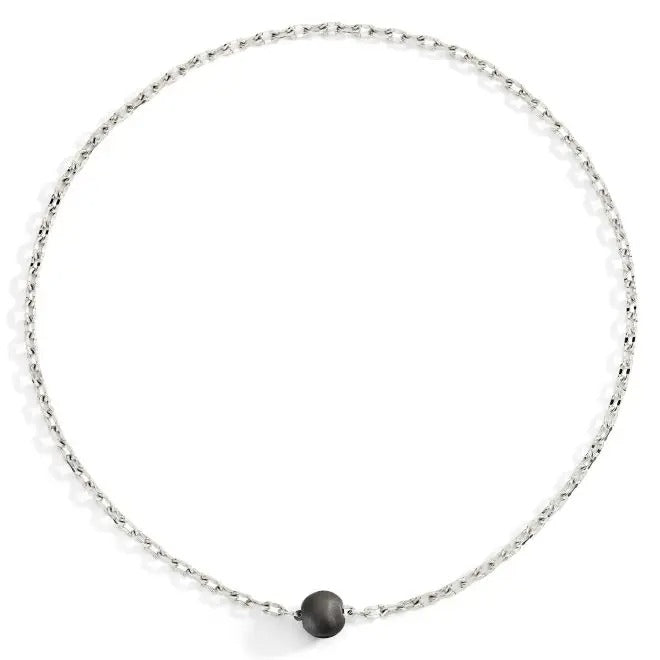 DODO Collana Pepita in Titanio e Argento